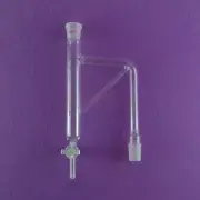 Laboratory Glass Distillation Receiver Adapter Glass valve 24/29