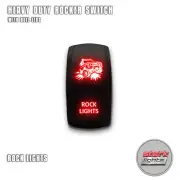 RED Laser LED Rocker Switch 5PIN Dual Light 20A ON OFF For Jeep - ROCK LIGHTS (for: Jeep)