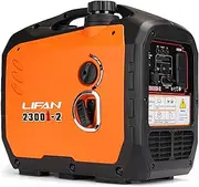 [Lifan] 2300W Gas Inverter Generator Portable Quiet and Fuel Efficient Power Solution for Home, Camping, RV and Emergency Use with Parallel Capacity