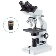 AmScope 40X-1000X Binocular Compound LED Microscope +2MP Digital Eyepiece Camera