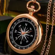 Unique Compass Dial Gifts Open Face Quartz Analog Pocket Watch for Men Women