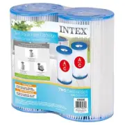 Intex 29002E Krystal Clear Pool Twin Pack Cartridge Filter 8.5 Dia. x 8 H in.