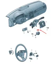 VW TOUAREG 7P MK2 IGNITION/START SWITCH 7P6905843EGG NEW GENUINE