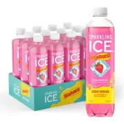 STARBURST Strawberry, Zero Sugar Flavored Sparkling Water, with Vitamins and ...