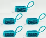 5 Bath & Body Works BLUE GEMS Pocketbac Holder Hand Gel Sanitizer Case Carry d