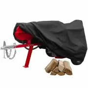 Gas Log Splitter Storage Cover All Weather Protection - Black (65" x 60" x 30")