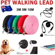 Dog Lead Pet Puppy Lead Leash Training Long Recall Walk Tracking Nylon 3M-10M