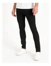 [Lee] Z-One Tapered Leg Skinny Jeans in Black