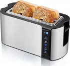 Long Slot 4 Slice Toaster, Countdown Timer, Bagel Function 6 Toast Setting etc.
