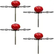 Ceramic Knob,Cabinet,Furniture Pull Handles,Door Pull,Drawer Pull Handle,4pcs Ceramic Knobs Vintage Drawer Pumpkin Shape Pull Handle Furniture Door Cabinet Cupboard Wardrobe Dresser Replacement Red