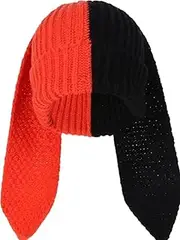 [YEKEYI] Knit Beanie Hats Cute Bunny Long Ears Funny Hat Rabbit Winter Cap Warm Skull Cap Ski Hat