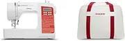 C220 Electronic Sewing Machine+Singer Sewing Machine Carry Case, Cream