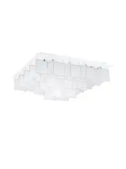 Sicily 16 Light Flush Mount in White/Frost