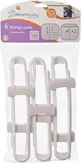 Dreambaby 6 Pack Sliding Locks, White