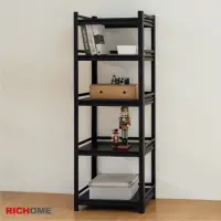 在飛比找momo購物網優惠-【RICHOME】工業風角鋼五層架-60x40x168(多功