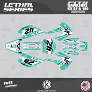 Graphics Kit for Kawasaki KX85 KX100 (2001-2013)KX 85 KX 100 Lethal - Teal