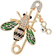 jojofuny Elegant Bee Brooch Pin Women Brooch Girl Alloy Bee Breastpin Fashion Accessory