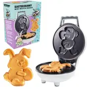 Easter Bunny Mini Waffle Maker - Make Holiday Breakfast Special for Kids & Ad...