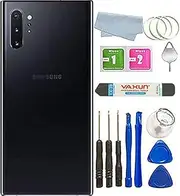 Galaxy Note 10 Plus Back Glass Replacement for Samsung Galaxy Note10+ Note10 Plus 5G + Tools (Black)