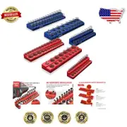 Magnetic Socket Organizer Set - 6 Trays for Neat Tool Storage & Quick Retrieval