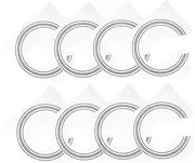 QUMIIRITY Classical Guitar Sound Hole Rosette Stickers 8 Pieces Pvc Decal Wooden Inlay No Damage