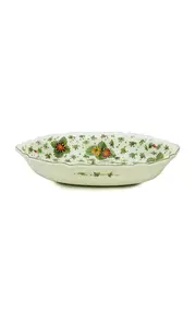 Fiorito by MODA DOMUS, Hand-painted Ceramic Oval Bowl