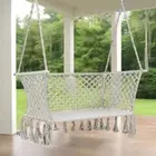 Camping Hammock Chair Patio 2 Person Swing Hammocks Double Portable Cream