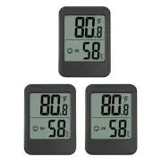3Pcs Digital Humidity Meter with Temperature and Humidity Monitor R9W93505