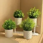 Home Decoration Artificial Plants Bonsai Mini Fake Flowers Potted Office