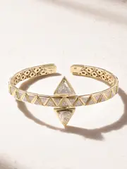 [Marina B] Marina B - Triangoli Doppia Freccia 18-karat Gold Diamond Bangle - M M Gold
