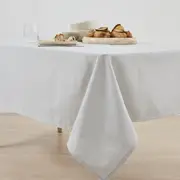 Grey Extra Large Linen Look Table Cloth