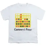 Connect Four Kids T-Shirt Vintage Logo White Tee