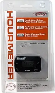 Hardline Products HR-8065 Vibration Hour Meter, Black