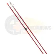 Cajun Carbon Infused Bow Fishing Red Arrow With Point and Safety Slide
