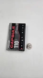 Maxell Capsule 110 High Bias Cassette Tape, 110 Minutes, New And Sealed!