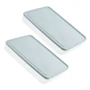 2 Pcs Storage Box Refrigerator Quail Boxes Egg Trays for Deviled Eggs