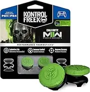 KontrolFreek Call of Duty: Modern Warfare II Performance Thumbsticks for Playstation 4 (PS4) and Playstation 5 (PS5) | 2 High-Rise, Hybrid/Flat | Black/Green