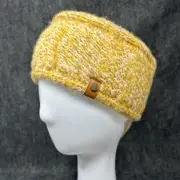FRYE Space Dyed Headband Yellow Bark NEW