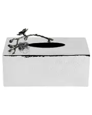 Michael Aram Black Orchid Rectangle Tissue Box Holder