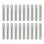 2x14mm 304 Stainless Steel Dowel Pins, 50Pcs Knurled Head Flat End Dowel Pin