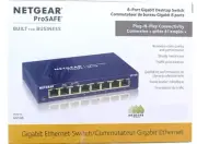 NETGEAR ProSAFE Eigth-port Gigabit Desktop Switch, Color Navy (Model GS108-400N