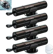 Newly Upgraded Underwater 4PACK Safety Hammer Window Breaker Seatbelt Cutter, car seat Belt Cutter and Glass Breaker, car Emergency Window Breaker Tool，Glass Breaker Keychain (4, Black)