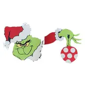 Grinch Christmas Decoration Yard Fence Peeker Yard Art Ornaments Christmas PVC Wall Signs