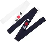 [SHERCHPRY] 5sets Japanese Karate Headband Men Chef Headband for Costume One Size Fits 2pcs*5