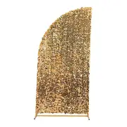 7 ft Double Sided Big Payette Sequin Half Moon Arch Backdrop Stand Cover Party