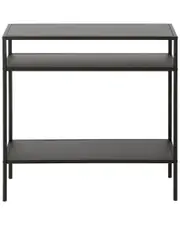 Abraham + Ivy Ricardo Side Table With Metal Shelves
