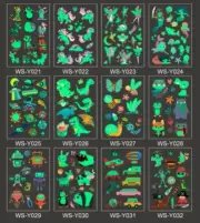 Glow in the Dark Kids Temporary Tattoo Sticker Party Supplies Lolly Loot Bag