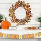Eucalyptus Fall Wreath Wall Hanging Ornament for Indoor Outdoor Porch Window
