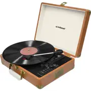MBEAT USBTR128 Retro USB Turntable Recorder Bluetooth Retro Turntable Supports 33/45/78 Rpm Vinyl