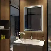 Illuminate LED Backlight Bathroom Mirror Frameless Dimmable Defog Bath/Shower
